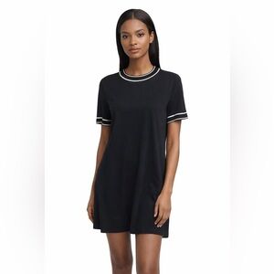 rag & bone Thatch Dress Womens Size M Black Shift Mini Contrast Trim